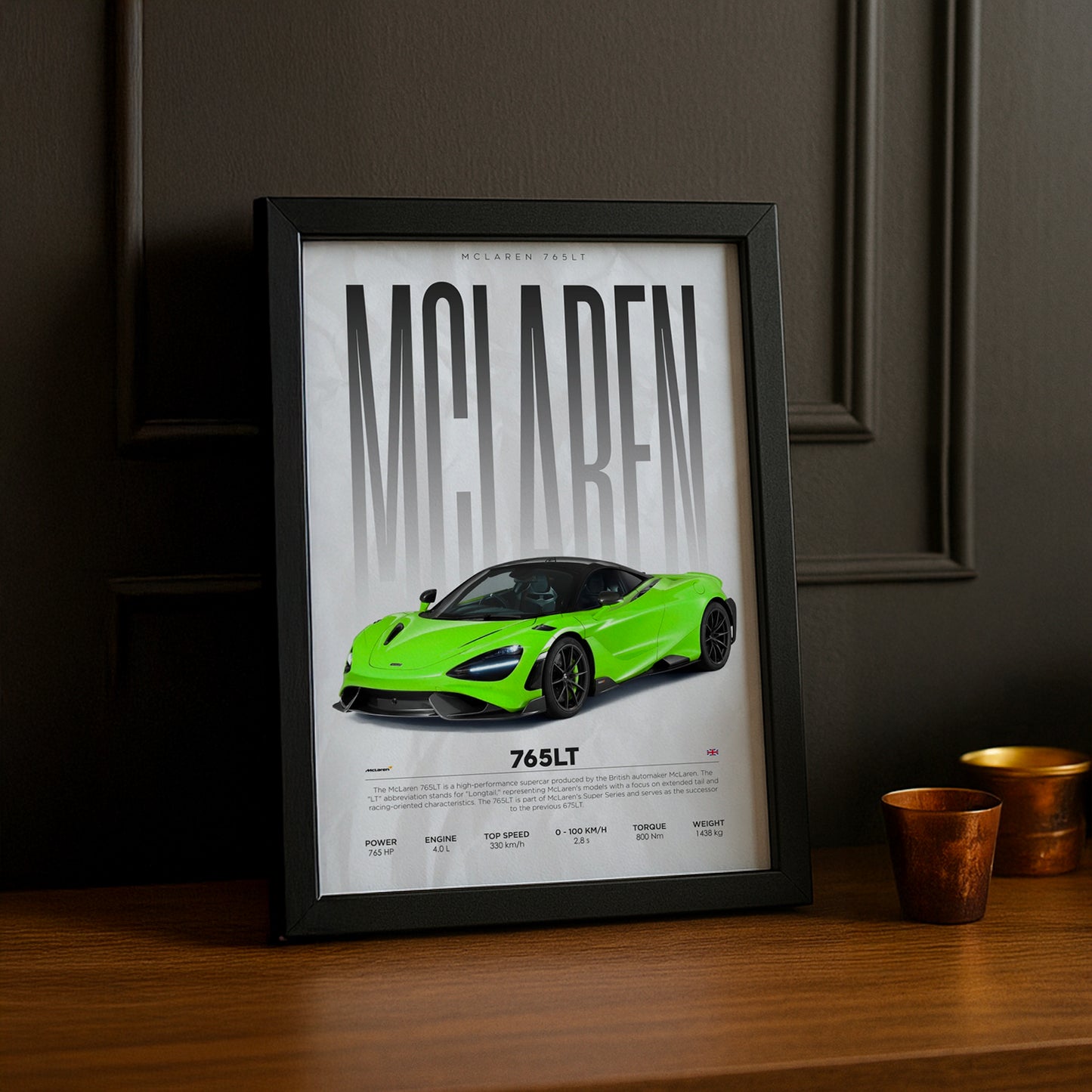 Cadre photo McLaren 765 LT