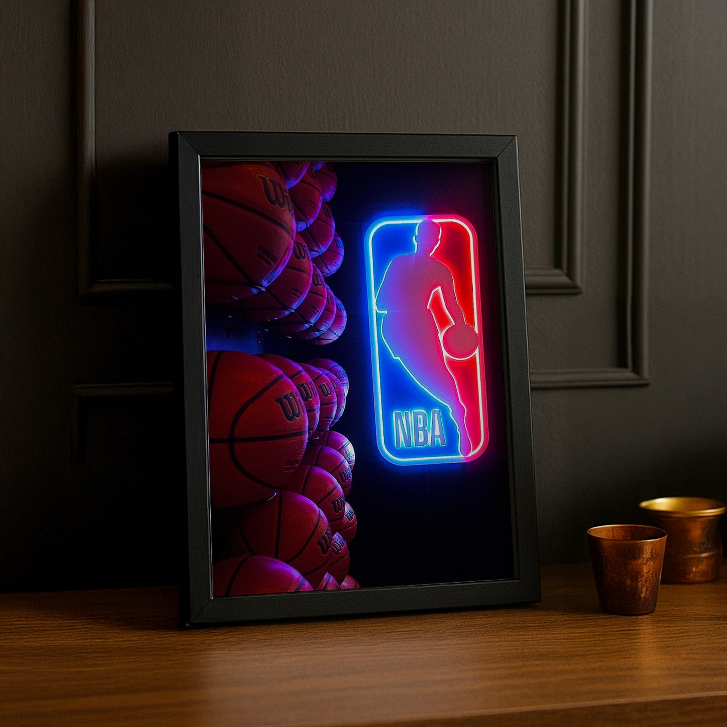Cadre photo NBA - Led