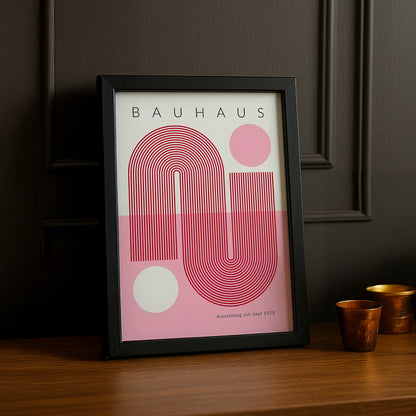 Cadre photo Bauhaus rose