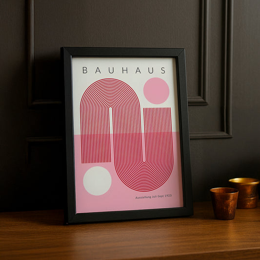 Cadre photo Bauhaus rose