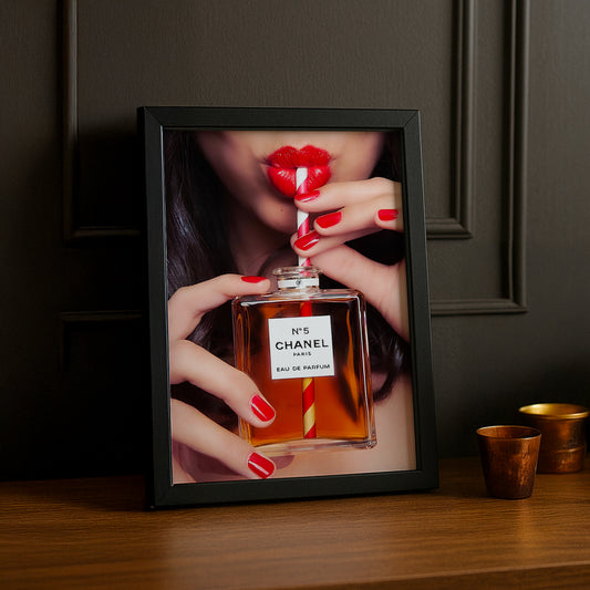 Poster Photo Chanel - Drinking fragrance