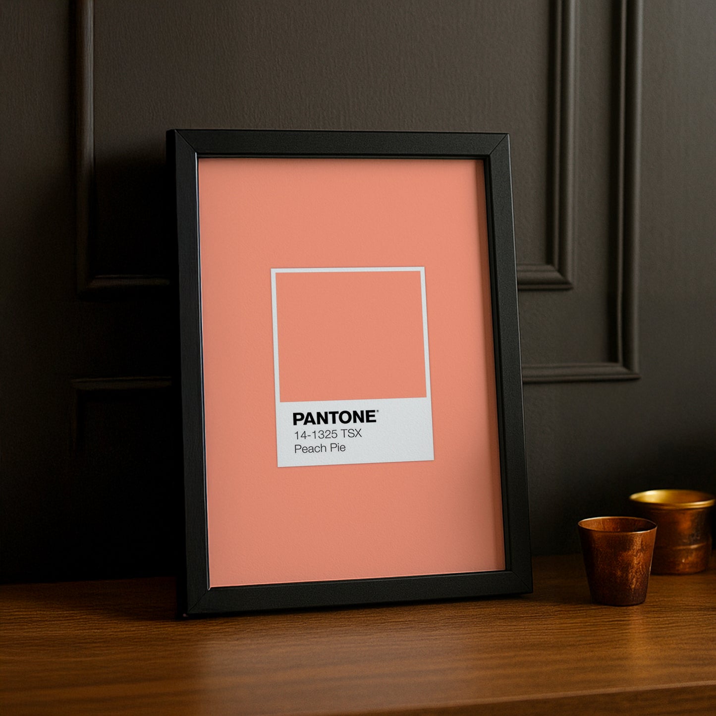 Cadre Photo Pantone Étiquette - Peach Pie