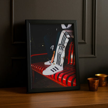 Cadre photo Adidas - 3 Bandes Rouge