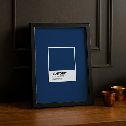 Cadre Photo Pantone Étiquette - Blue Pansy