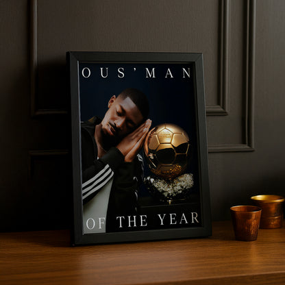 Cadre photo Ousmane Dembélé Ballon d'Or x Adidas