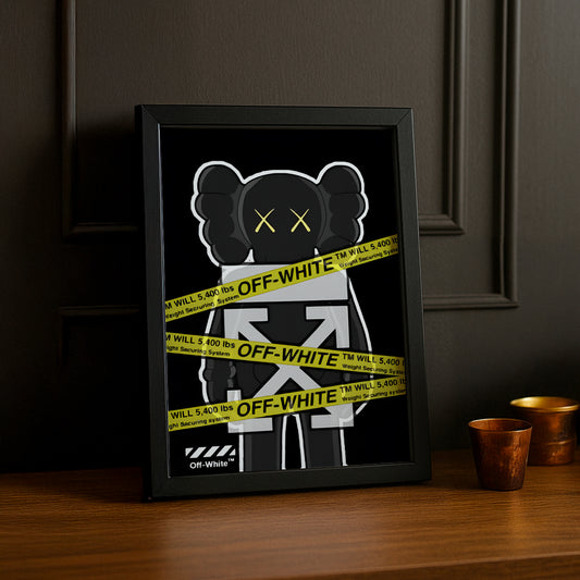 Cadre photo Kaws off-white