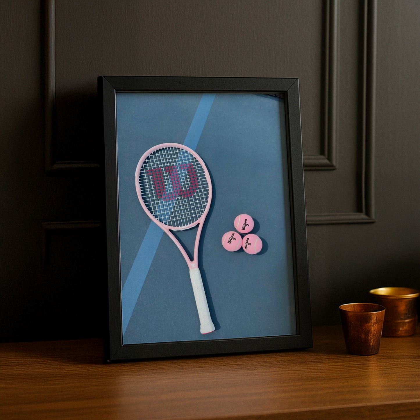 Poster Photo Tennis - Wilson Rose