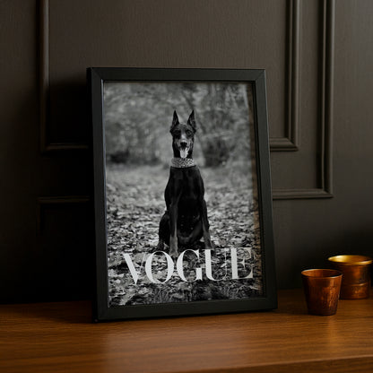 Cadre photo Vogue Dobermann