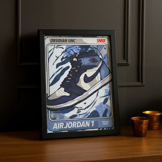 Poster Air Jordan 1 Obsidian UNC