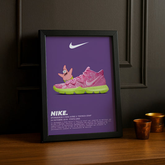 Cadre photo Spongebob x Nike Kyrie 5 Patrick Star