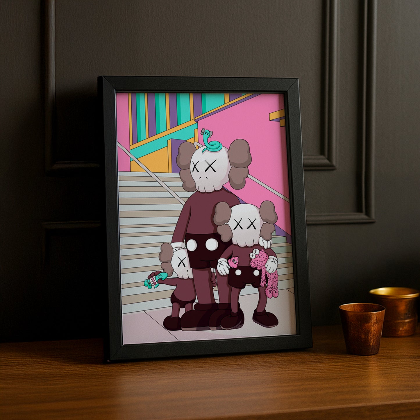 Poster Kaws illustration