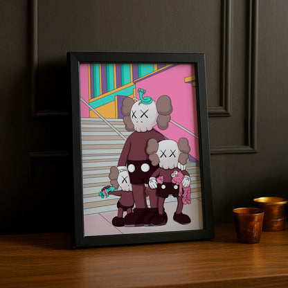 Poster Kaws illustration
