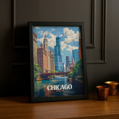 Cadre photo Chicago USA