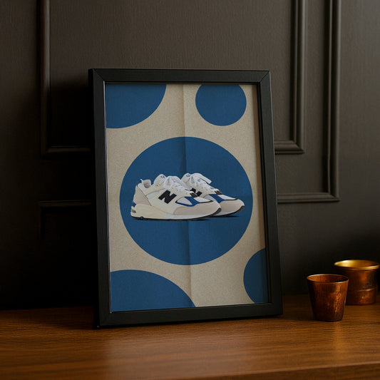 Cadre Photo New Balance - Beige & Bleu