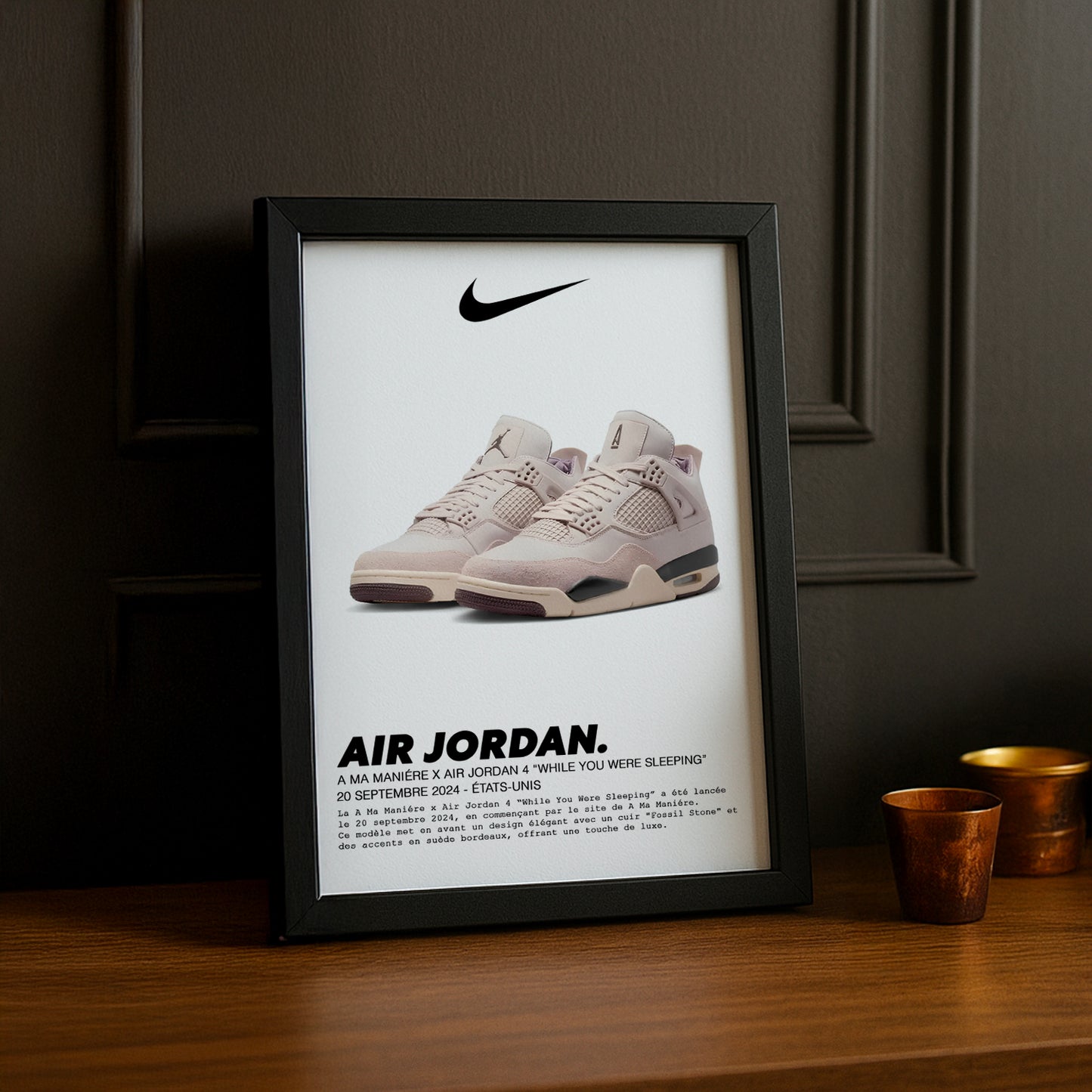 Air Jordan 4 x A Ma Manière „While You Were Sleeping“-Fotorahmen 