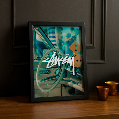 Cadre photo Stüssy voiture