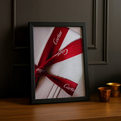 Cadre photo Cartier - Ruban Rouge