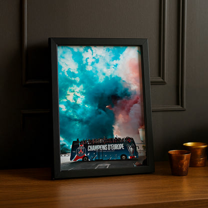 Cadre photo Paris Saint-Germain LDC Bus