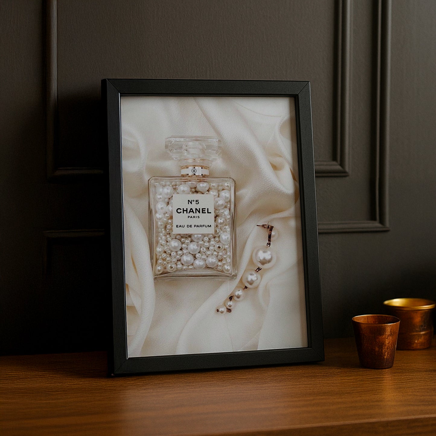 Cadre photo Chanel - N°5 Perles