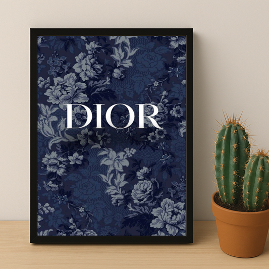 Cadre photo Dior Blue Flowers