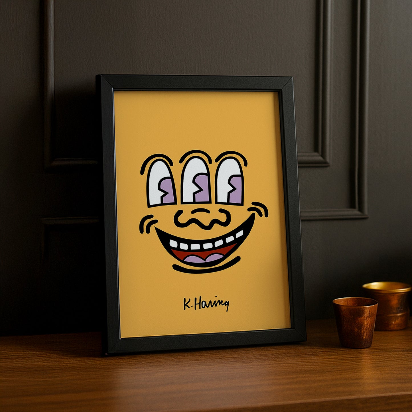 Cadre Photo Keith Haring - Head