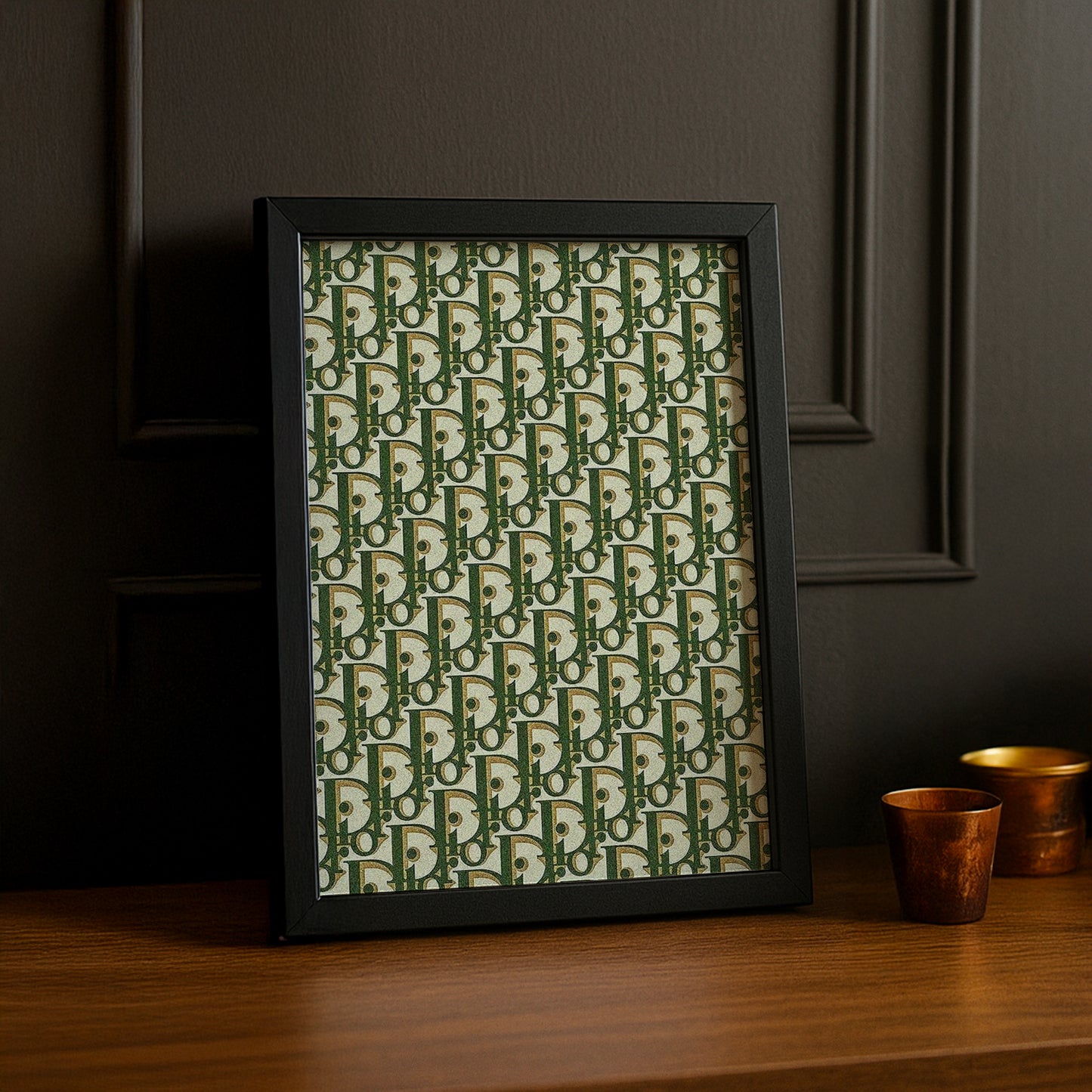 Cadre photo Christian Dior - Monogram vert