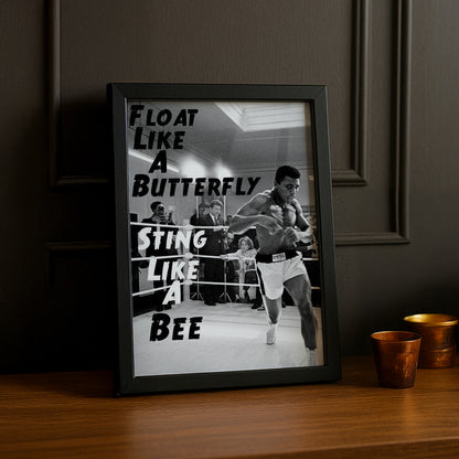 Cadre Photo Boxe - Muhammad Ali "Float Like a Butterfly"