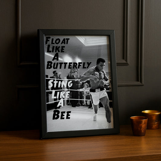 Cadre Photo Boxe - Muhammad Ali "Float Like a Butterfly"