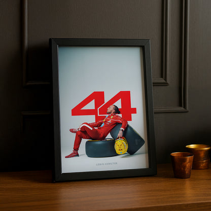 Poster encadrée Formule 1 - Lewis Hamilton 44