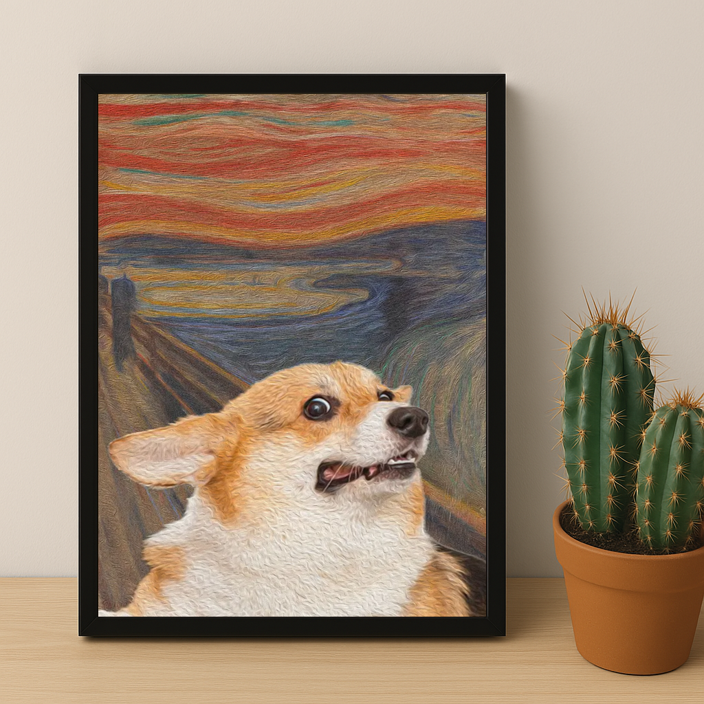 Peinture chien - Poster