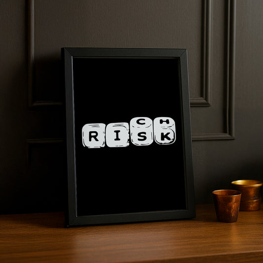 Cadre photo Motivation - Risk, Rich