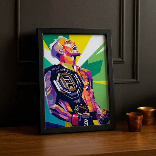 Cadre photo UFC - Illustration de Charles Oliveira