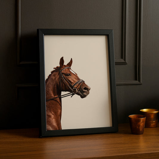 Cadre photo Équitation - Cheval Brun