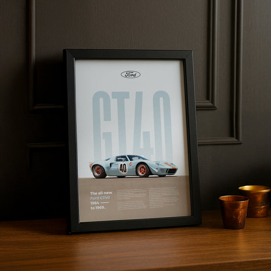 Poster Voitures - Ford GT40