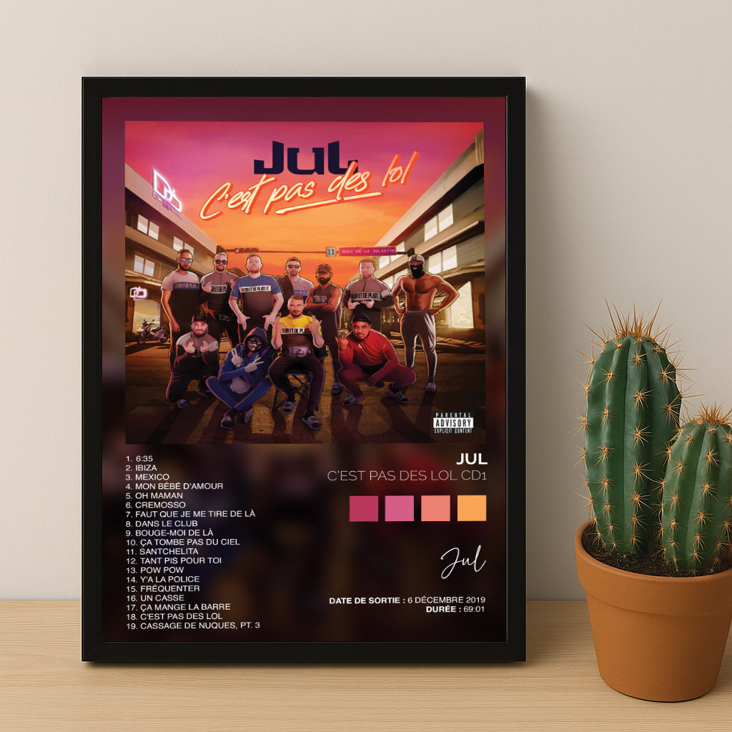 Poster Jul - Album C'est pas des LOL
