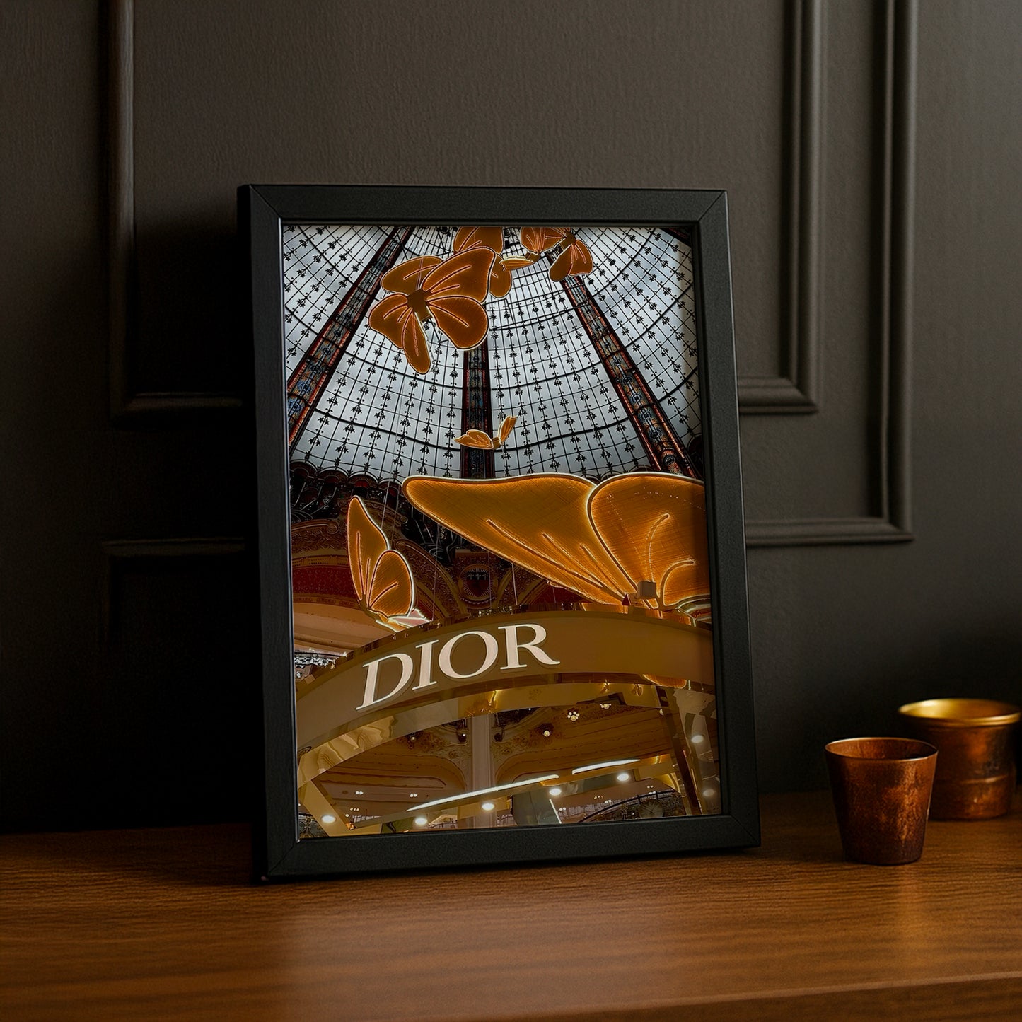 Cadre photo Christian Dior - Devanture Gold