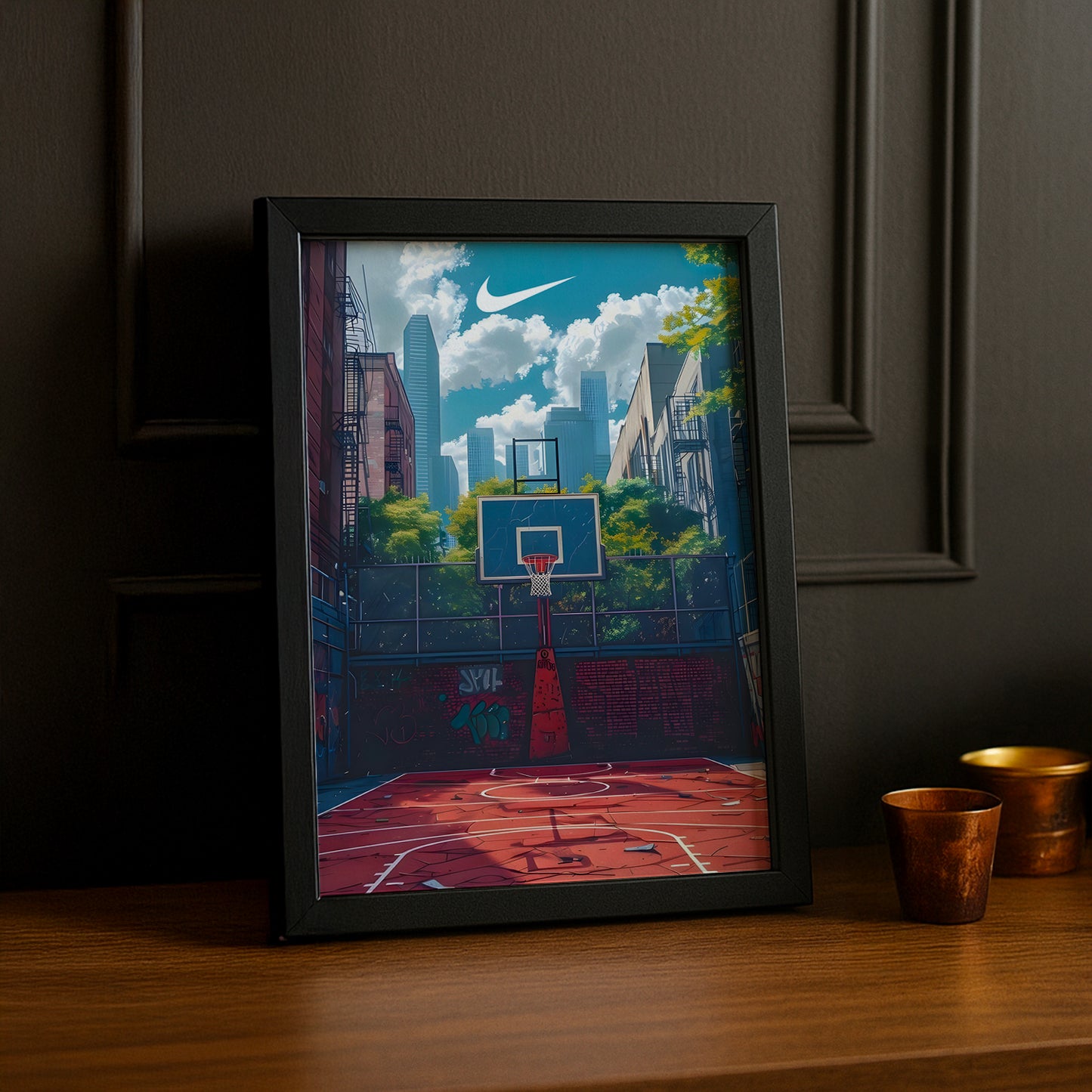 Cadre photo Terrain Basketball Nike