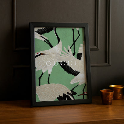 Cadre Photo Gucci - Autruches Blanche