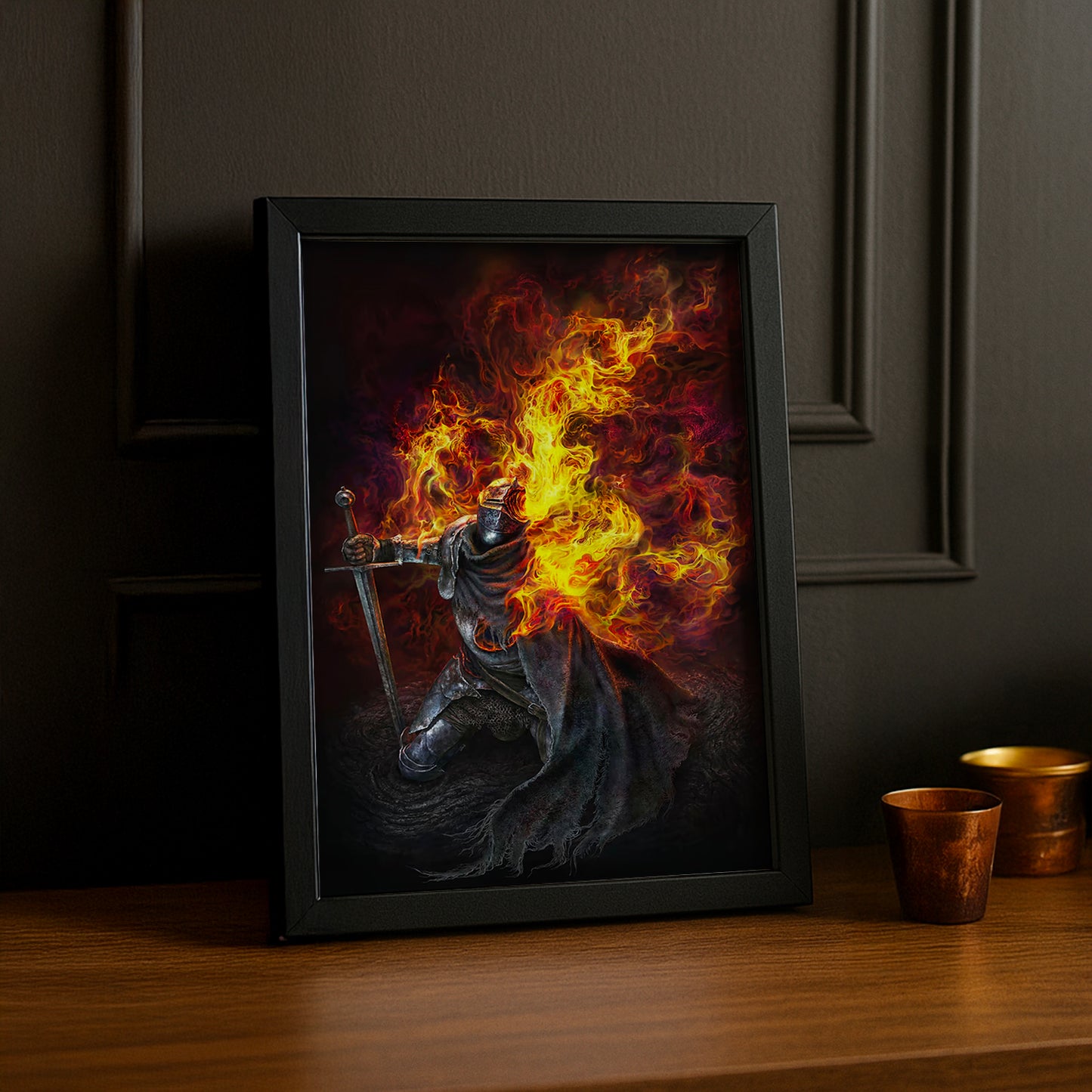 Cadre Photo Elden Ring - Knight in Flames
