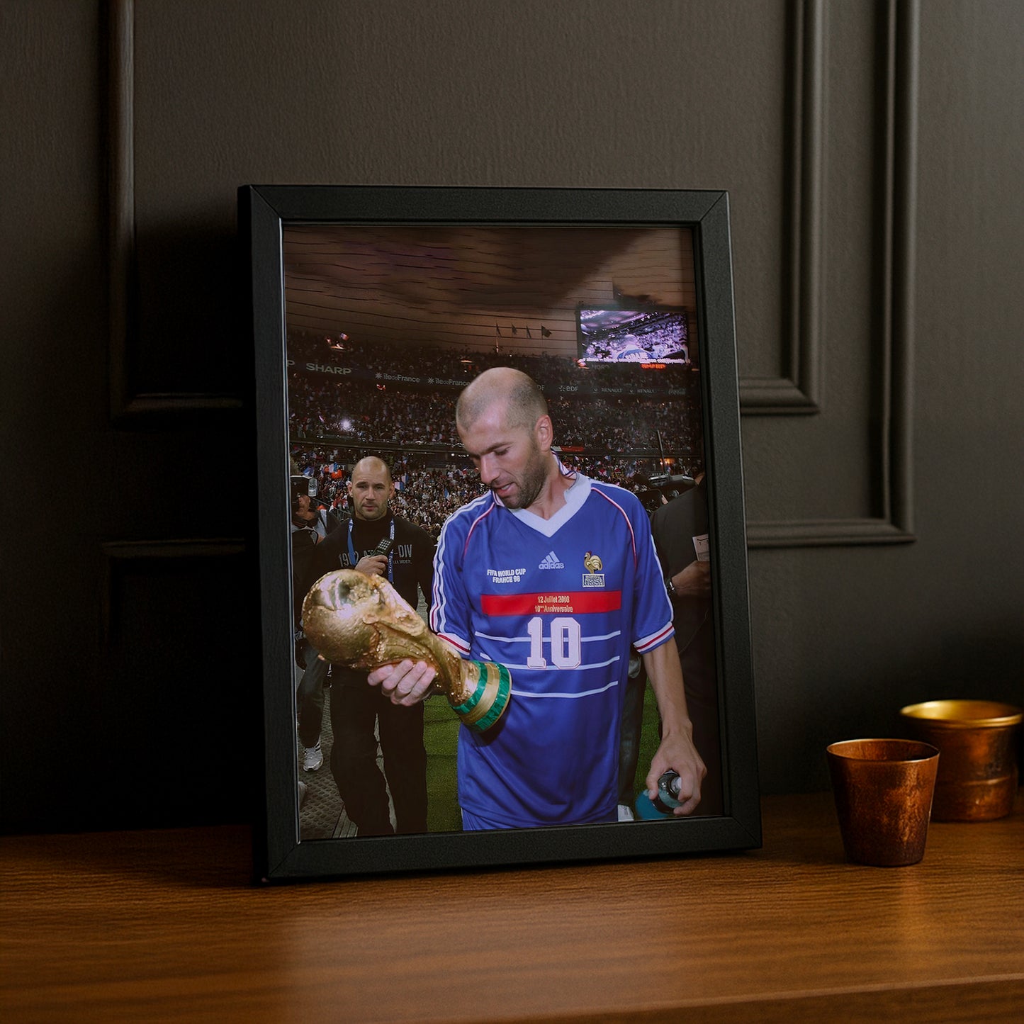 Poster encadrée France Football - Zidane Coupe du Monde 98