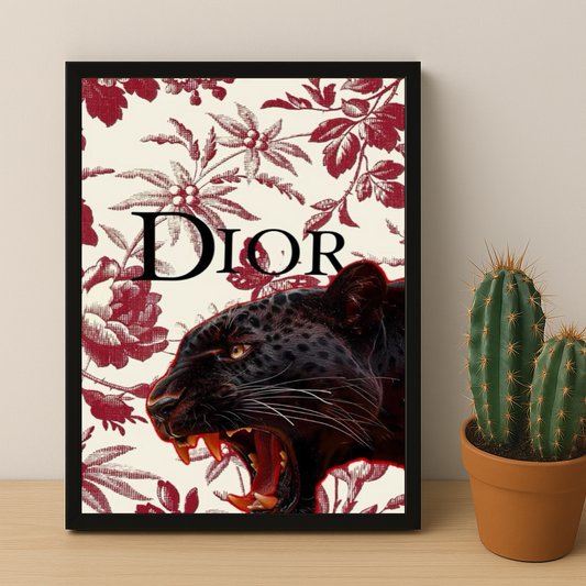 Cadre photo Dior Black Tiger