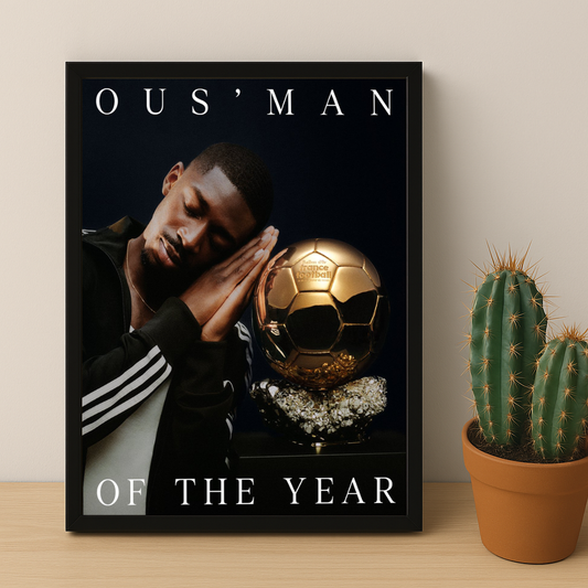 Cadre photo Ousmane Dembélé Ballon d'Or x Adidas