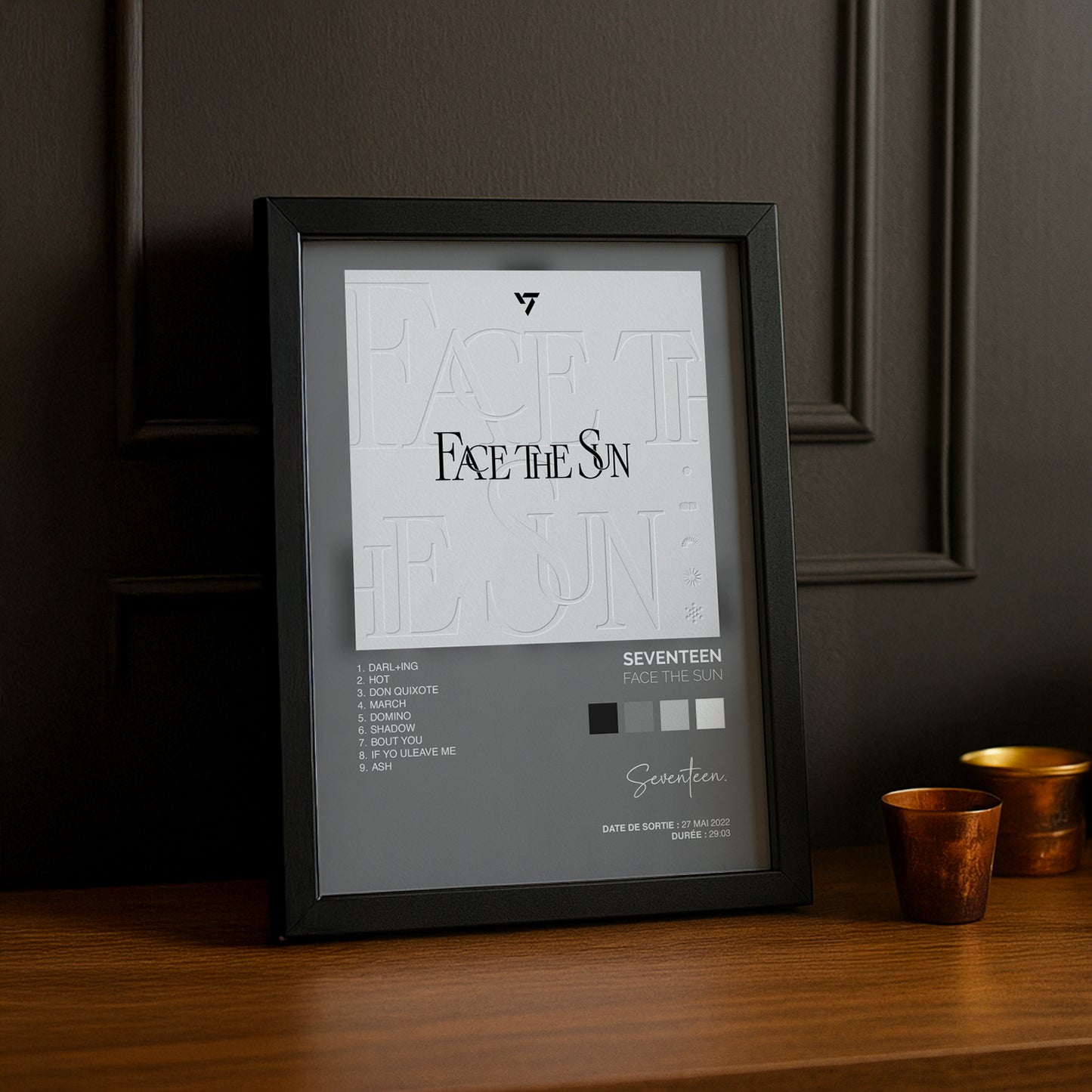 Cadre Photo K-Pop - Seventeen Face The Sun