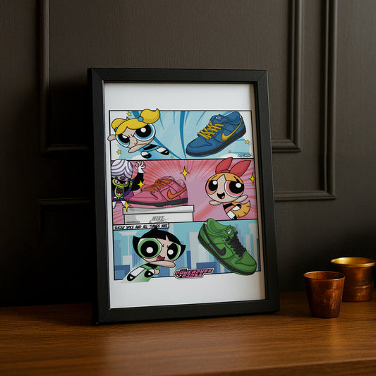 Poster Nike Dunk Powerpuff girl