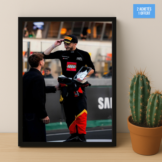 Poster encadrée GP Explorer - Maxime Biaggi Podium