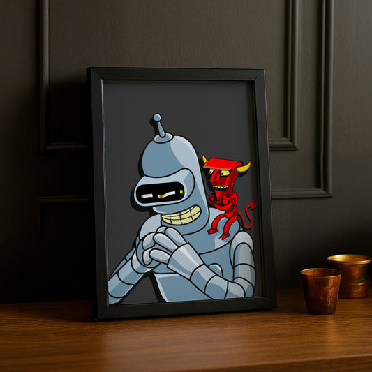 Cadre Photo Futurama - Bender Diable