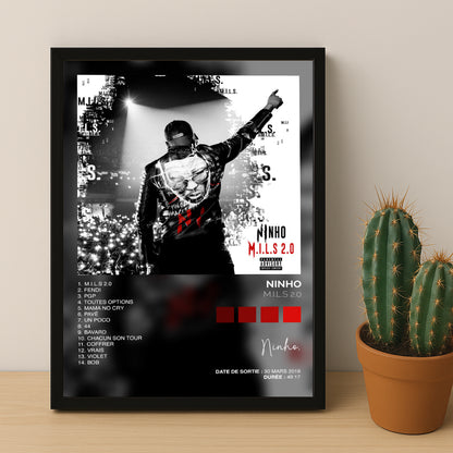 Poster Ninho - Album M.I.L.S 2.0