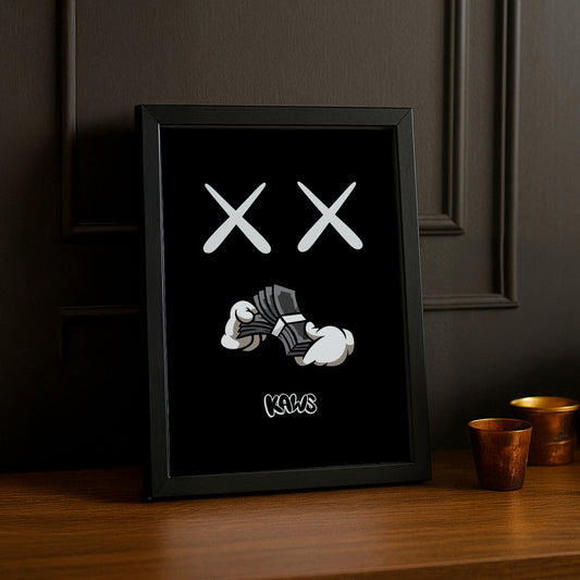 Cadre photo Kaws Dollars