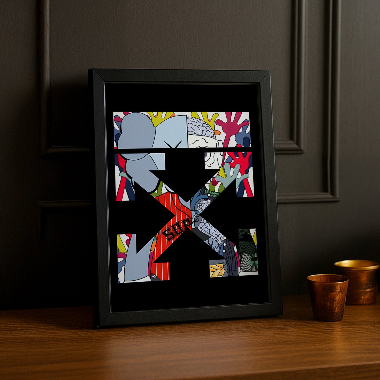 Cadre photo Off-White x Kaws