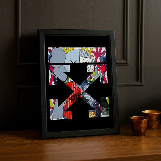 Cadre photo Off-White x Kaws